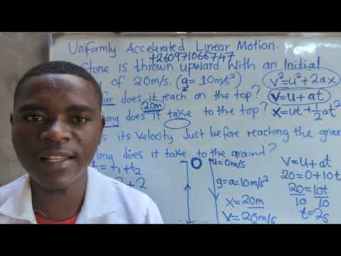Physics : Linear Motion - Exam Question  || Harrison J Zulu Tutor